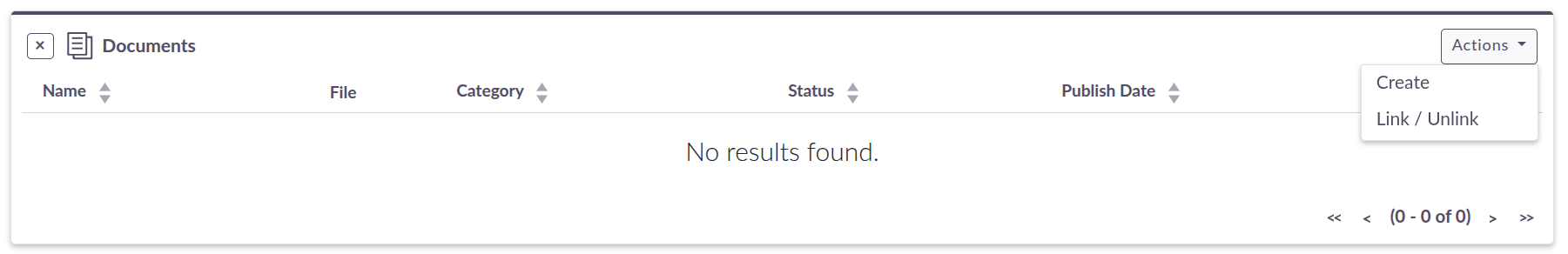 Create button within an expanded sub-panel