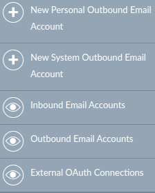 New System Outbound Email Account