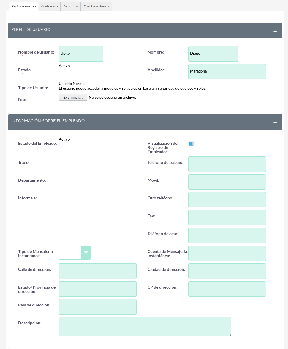 12User profile